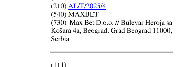 Zëri i markës MAXBET në buletin