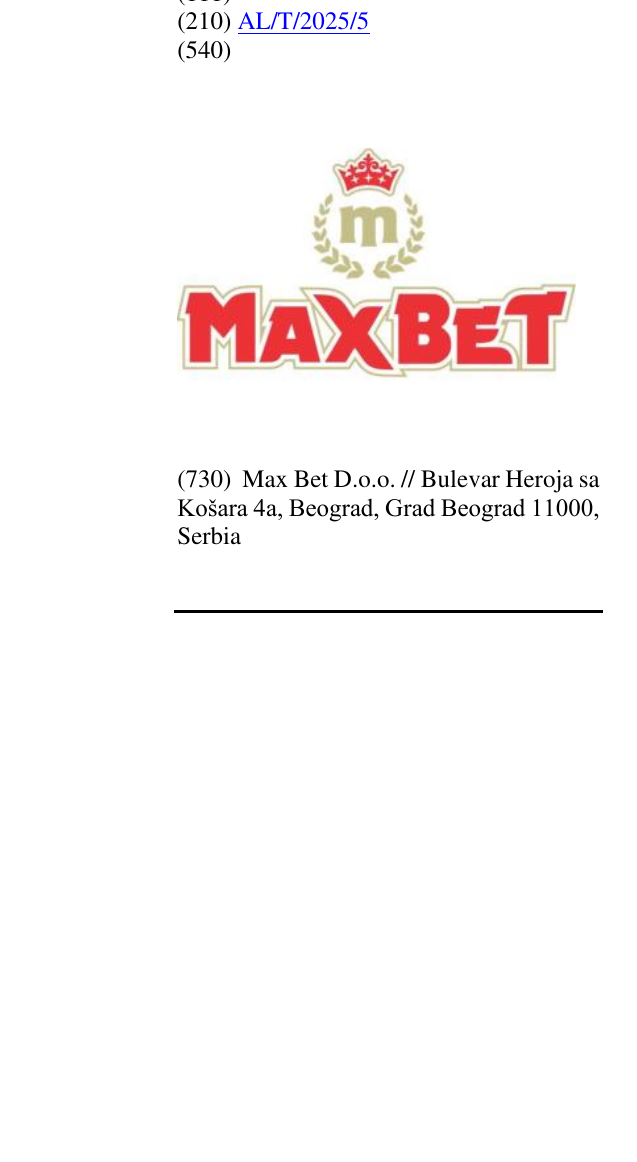 Zëri i markës MAXBET në buletin