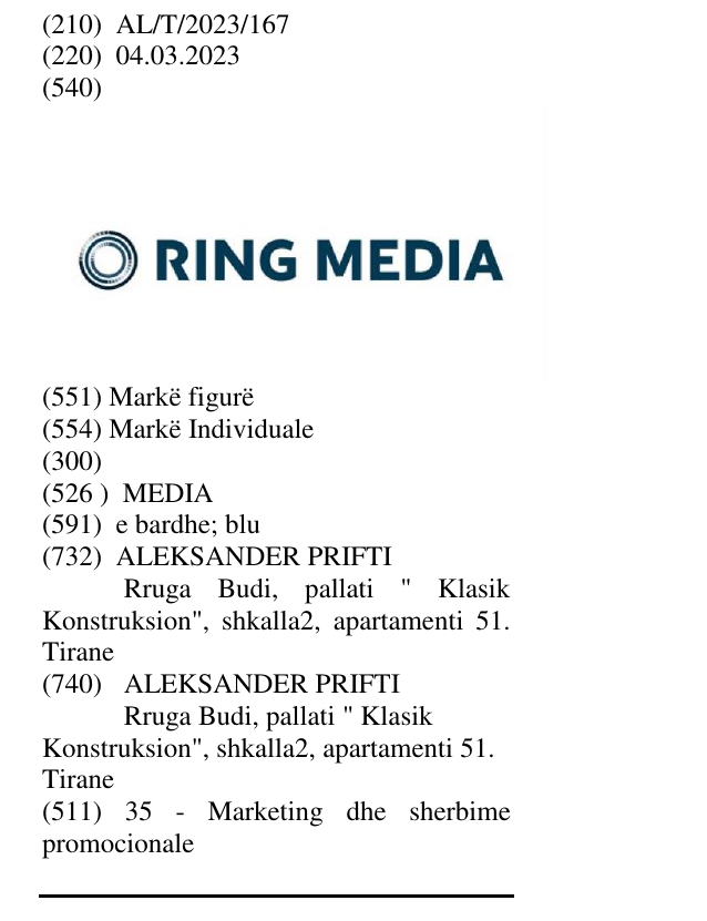 Zëri i markës MEDIA në buletin