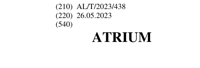 Zëri i markës ATRIUM në buletin