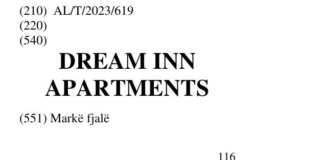Zëri i markës DREAM INN APARTMENTS në buletin