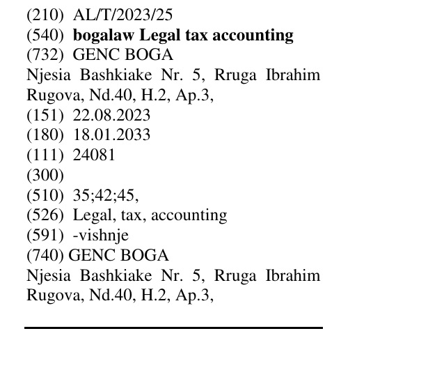 Zëri i markës bogalaw Legal tax accounting në buletin