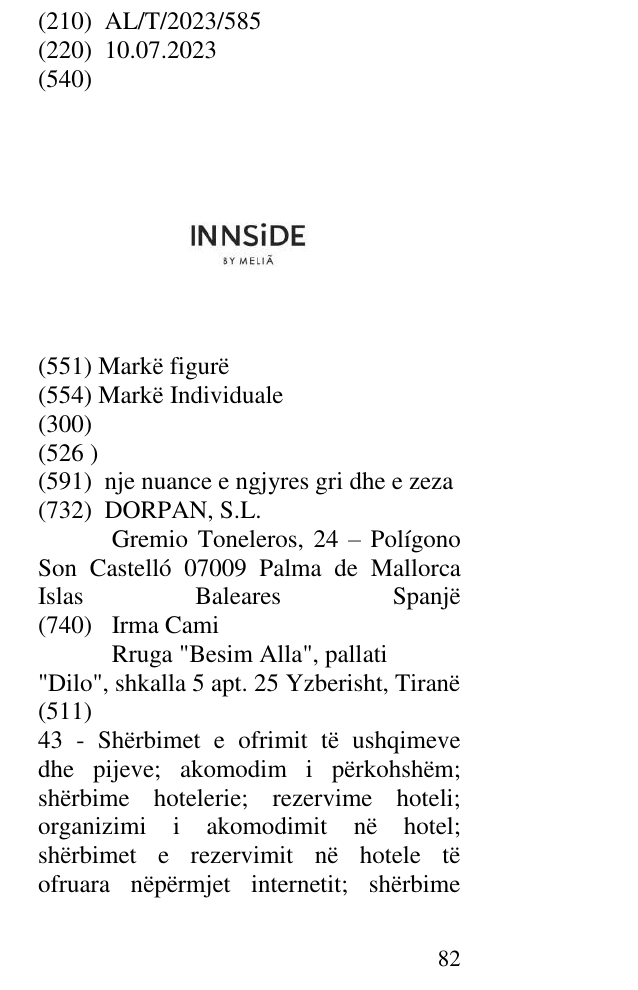 Zëri i markës NNSiDE BY MELIA në buletin