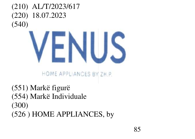 Zëri i markës HOME APPLIANCES, by 86 në buletin