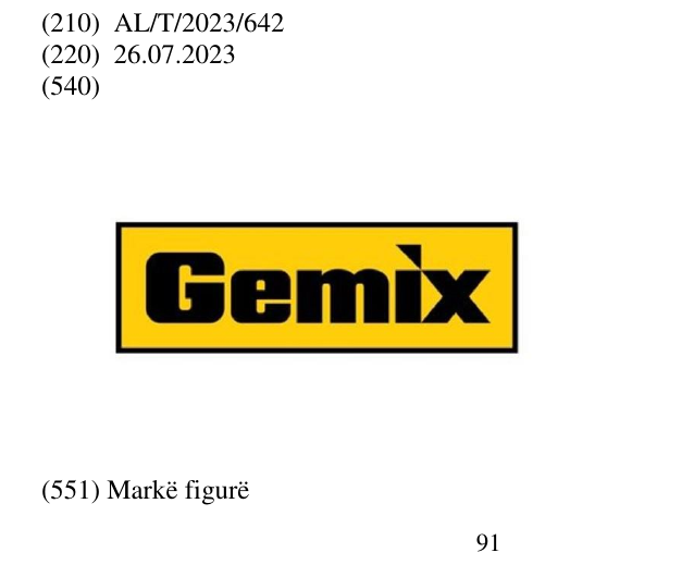 Zëri i markës GEMIX në buletin