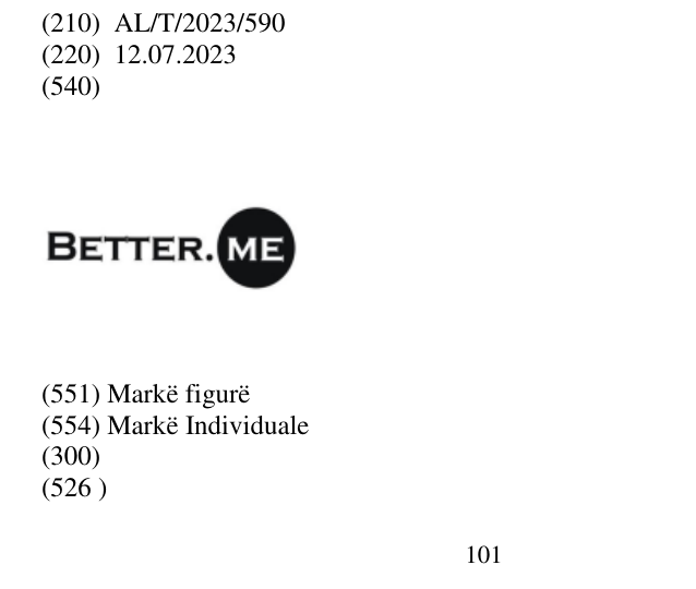 Zëri i markës 102 në buletin
