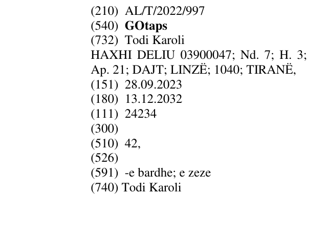 Zëri i markës GOtaps në buletin