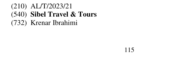 Zëri i markës Sibel Travel & Tours në buletin