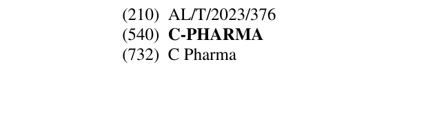 Zëri i markës C-PHARMA në buletin