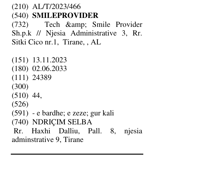 Zëri i markës SMILEPROVIDER në buletin