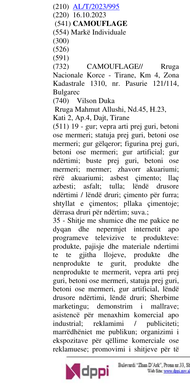 Zëri i markës ; 1- (4- (2- (7,8- dimetil- [1,2,4]triazol[1,5- a]piridin- 6- il)- 3- izopropil- 1H- pirrol[3,2- b]piridin- 5- il)piperidin- 1- il)- 2- metilpropan- 2- ol në buletin