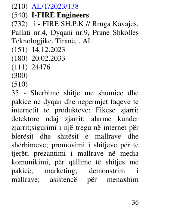 Zëri i markës I-FIRE Engineers në buletin