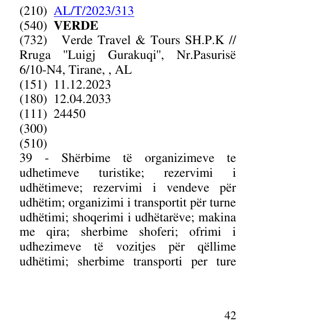 Zëri i markës VERDE në buletin