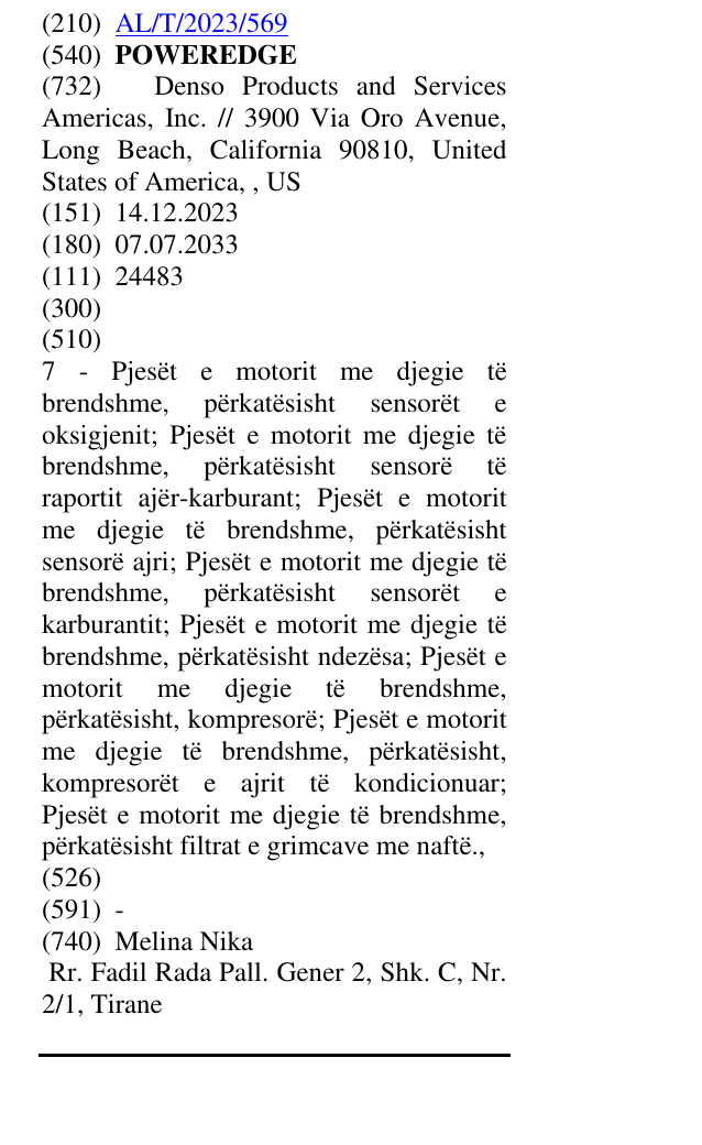 Zëri i markës POWEREDGE në buletin