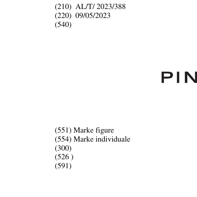 Zëri i markës PINKO në buletin