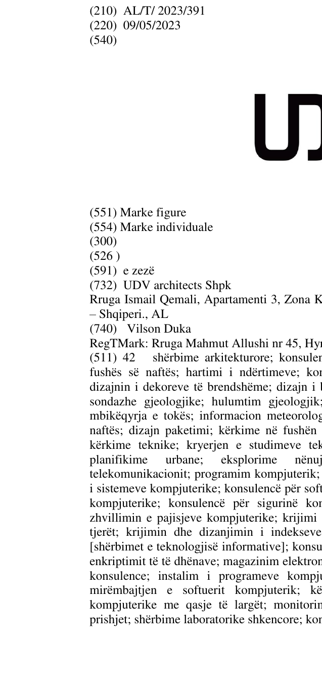 Zëri i markës UDV në buletin