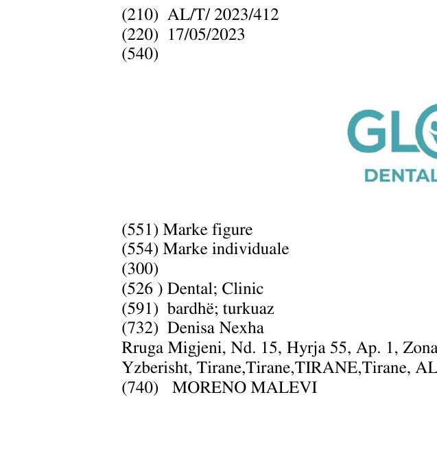 Zëri i markës Dental; Clinic në buletin