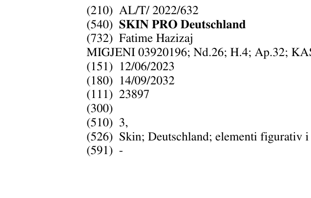 Zëri i markës SKIN PRO Deutschland në buletin