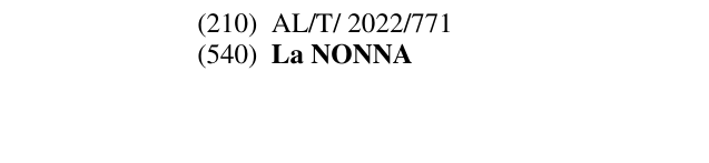 Zëri i markës La NONNA Buletini i Pronësisë Industriale 85 në buletin