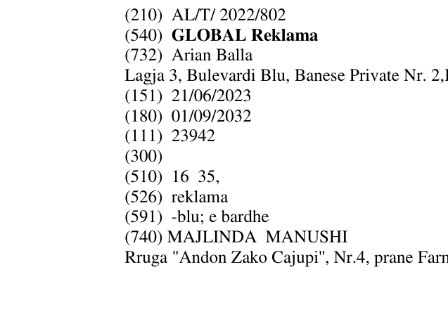 Zëri i markës GLOBAL Reklama në buletin