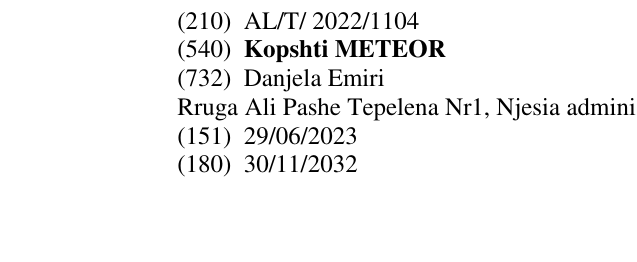 Zëri i markës Kopshti METEOR në buletin