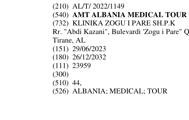 Zëri i markës AMT ALBANIA MEDI CAL TOUR në buletin