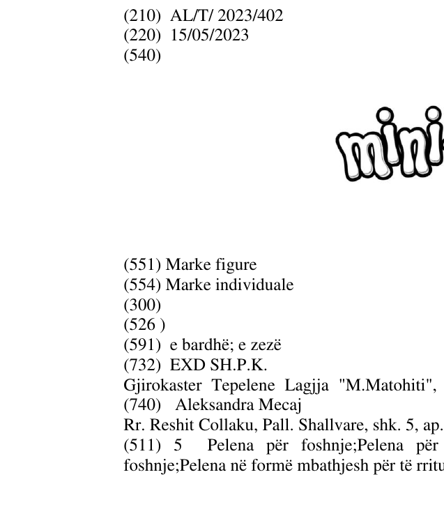 Zëri i markës MINI ME në buletin