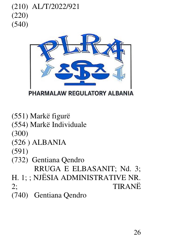 Zëri i markës ALBANIA në buletin