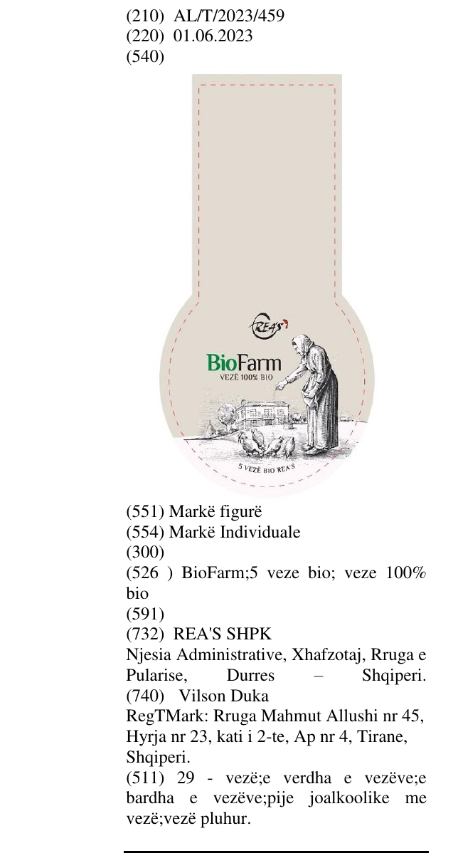 Zëri i markës BioFarm;5 veze bio; veze 100% bio në buletin