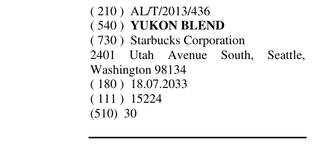 Zëri i markës YUKON BLEND në buletin