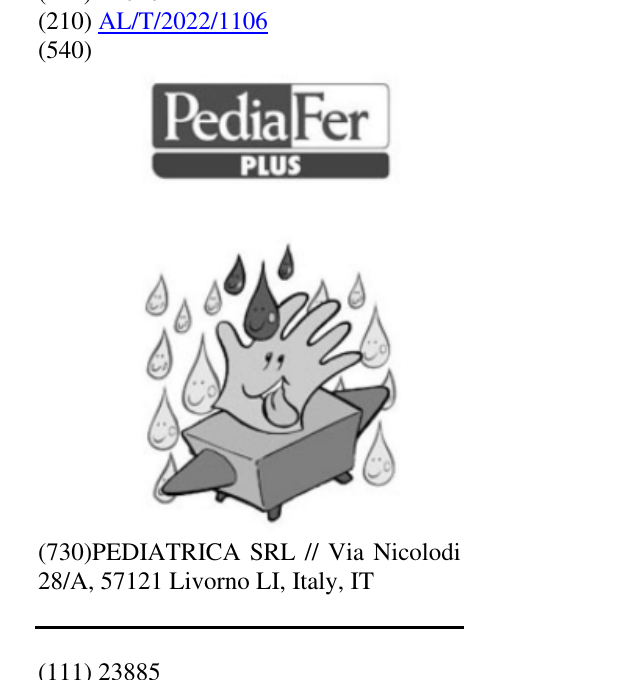 Zëri i markës PediaFer PLUS në buletin