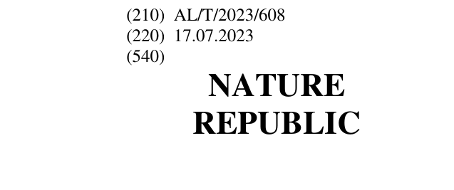 Zëri i markës NATURE REPUBLIC në buletin