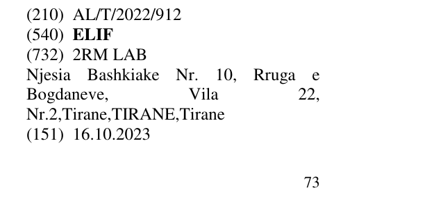 Zëri i markës ELIF në buletin