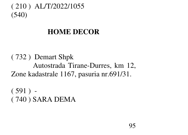 Zëri i markës HOME DECOR në buletin