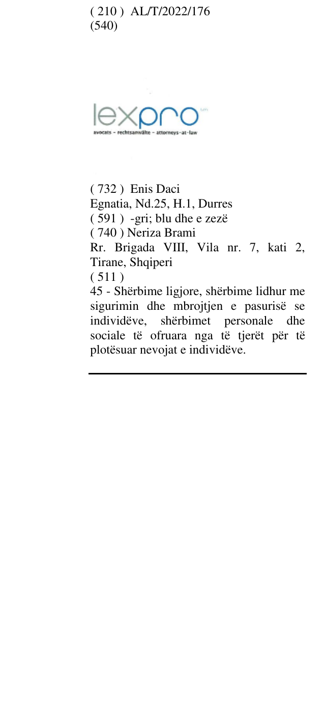 Zëri i markës lexpro në buletin