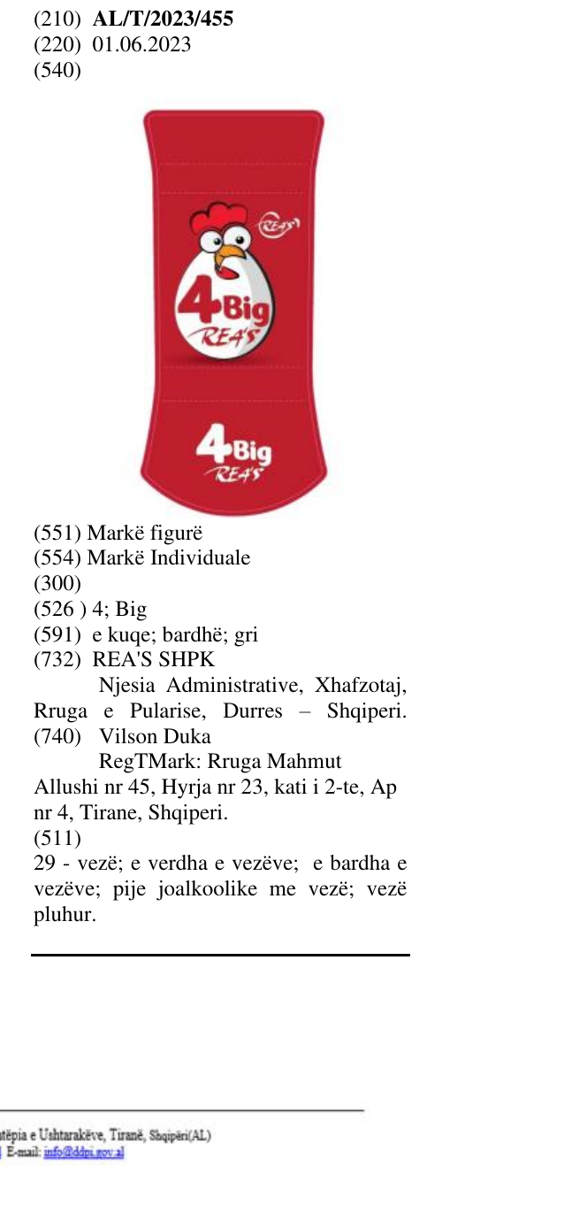 Zëri i markës 4; Big në buletin