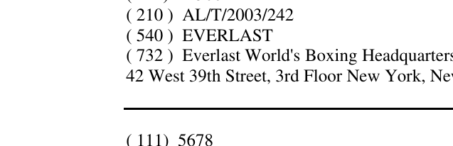 Zëri i markës EVERLAST në buletin