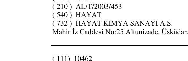 Zëri i markës HAYAT në buletin