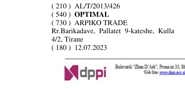Zëri i markës OPTIMAL në buletin