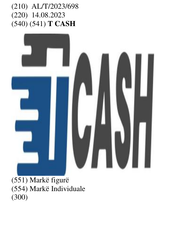 Zëri i markës Cash në buletin