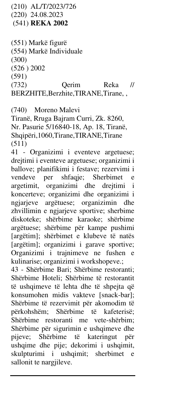 Zëri i markës 2002 në buletin