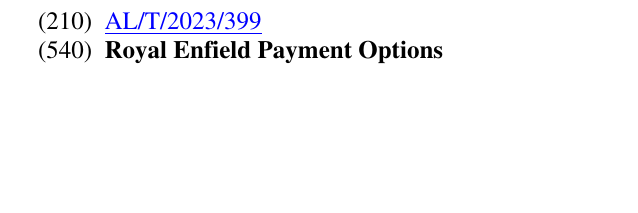 Zëri i markës Royal Enfield Payment Options 119 në buletin