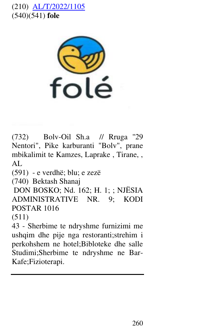 Zëri i markës fole në buletin