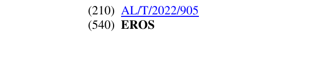 Zëri i markës EROS në buletin