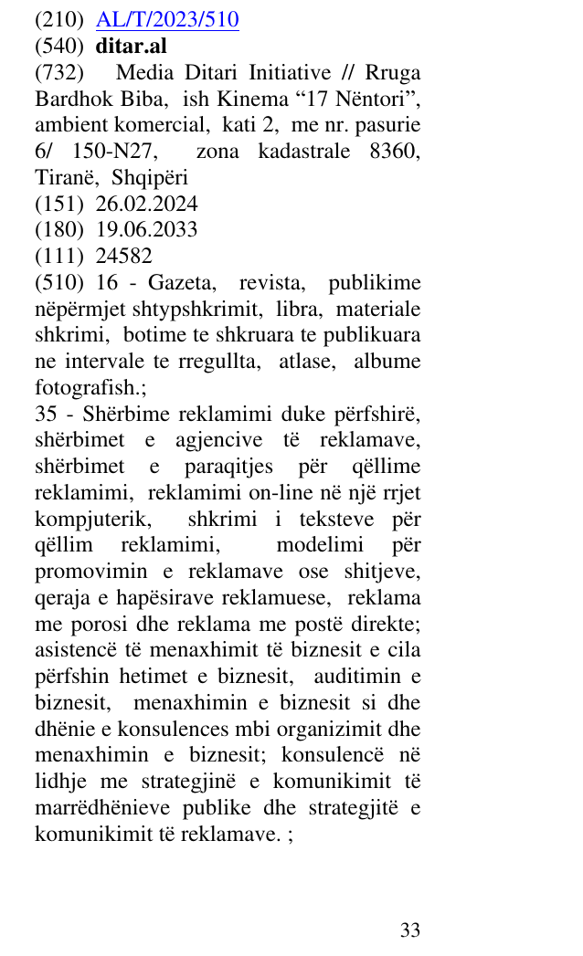 Zëri i markës ditar.al në buletin