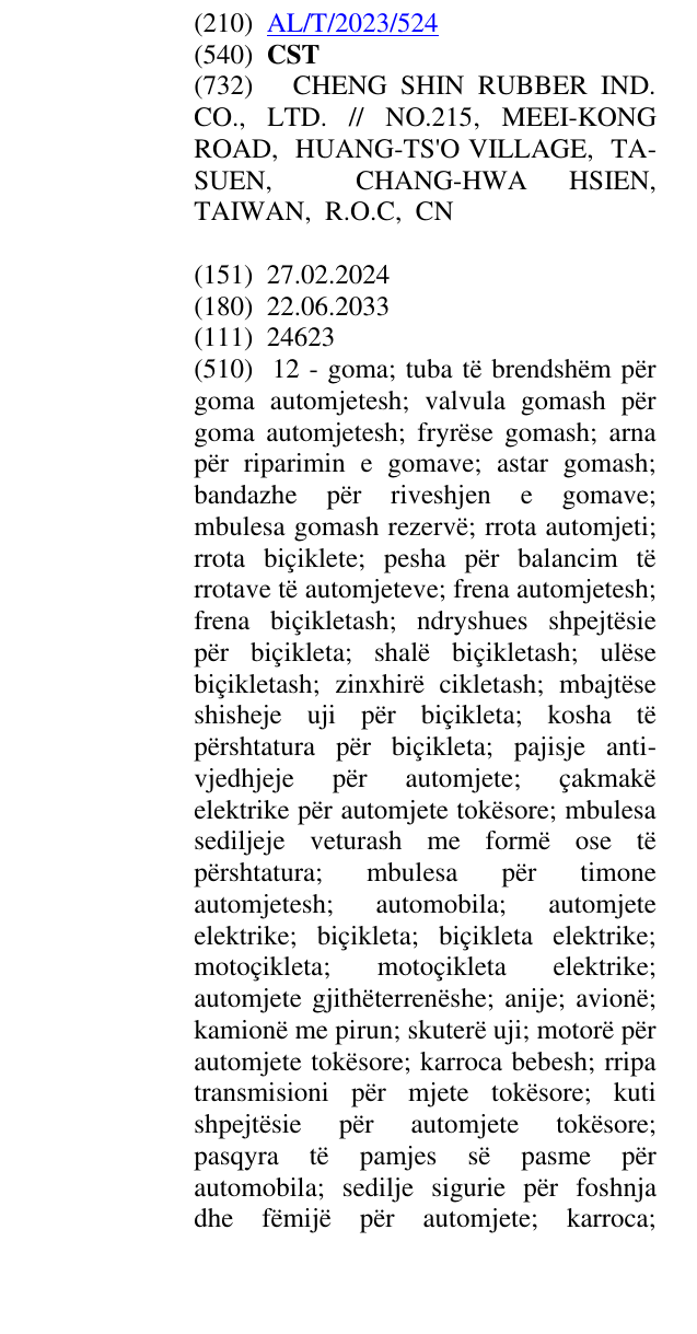 Zëri i markës CST në buletin