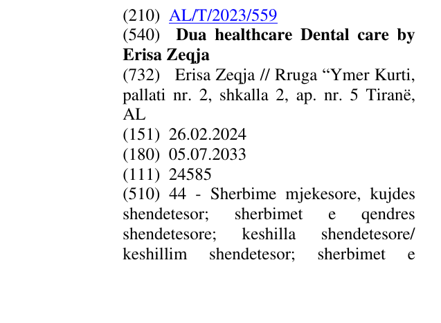 Zëri i markës Dua healthcare Dental care by Erisa Zeqja në buletin