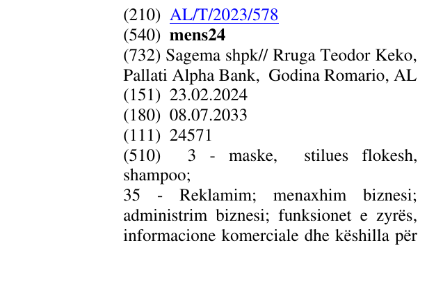 Zëri i markës mens24 në buletin