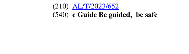 Zëri i markës e Guide Be guided, be safe në buletin