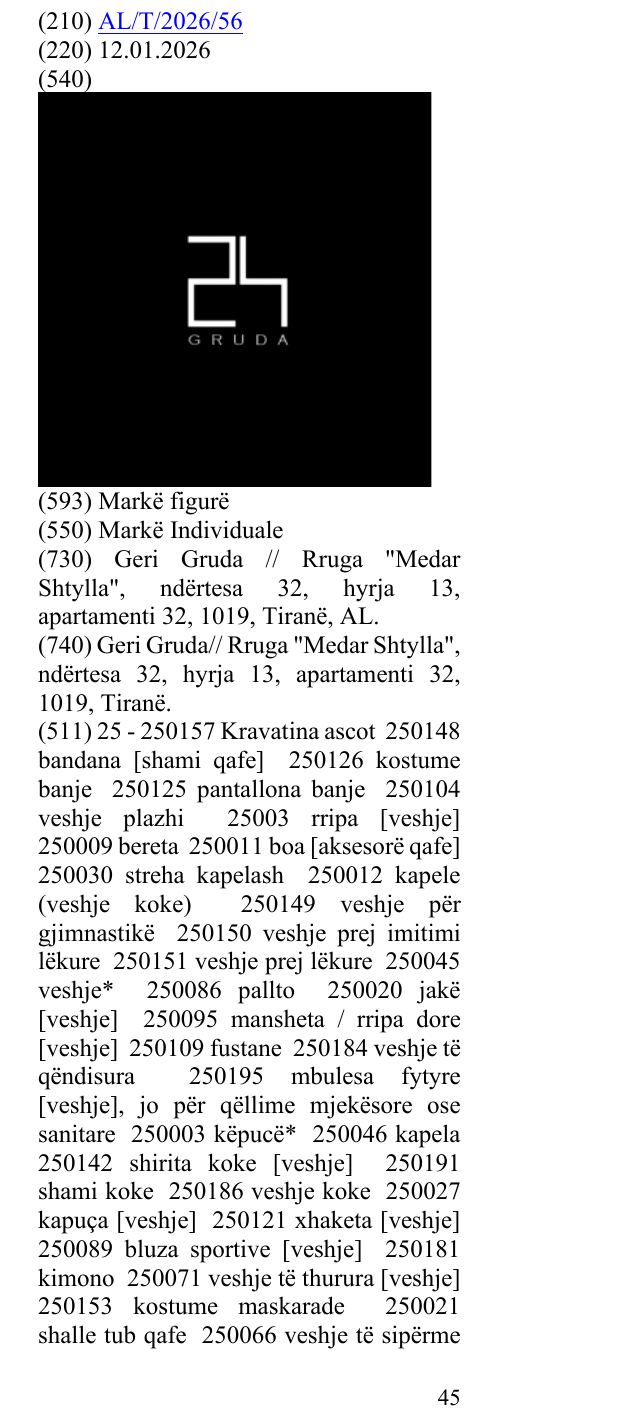 Zëri i markës GRUDA24 në buletin